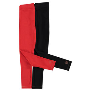 Lot de 2 leggings en jersey unis print logo 