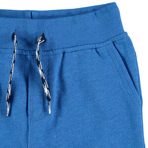 Bermuda en molleton uni avec poches 