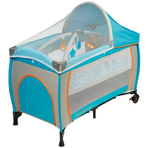 Lit pliant Holiday multifonctions - Bleu 
