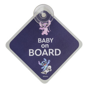 Signalisation bébé à bord Stitch "Baby on board" Disney 