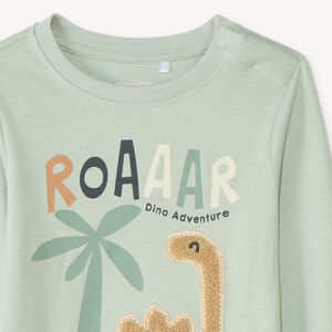 T-shirt manches longues motif dino pour bébé garçon 
