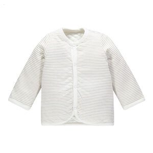 Gilet réversible en coton bio uni/imprimé 