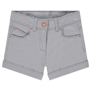 Short en coton fantaisie avec détails rose gold 