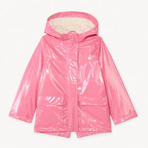 Parka gomme à capuche iridescente fille 