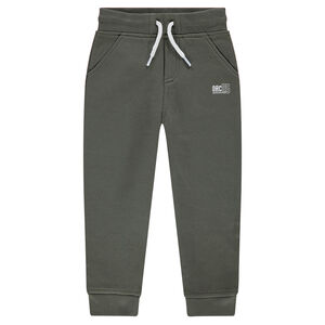 Junior - Pantalon de jogging en molleton chiné avec print logo 