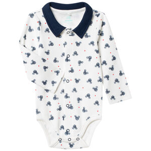 Body manches longues style polo Mickey Disney 