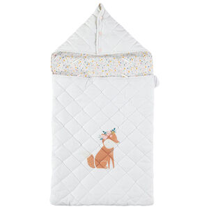 Nid d'ange avec renard printé et doublure imprimée 