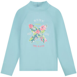 T-shirt manches longues anti-UV SPF 50+ print surf fille 