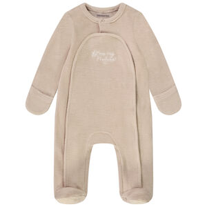 Dors-bien en velours avec broderie pour bébé 