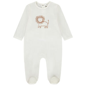 Dors-bien en jersey uni print animal pour bébé garçon 