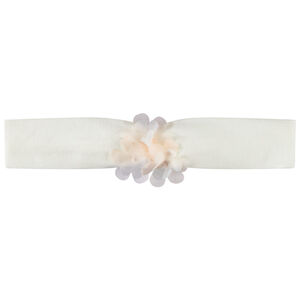 Bandeau avec fleurs effet pétales 3D pour bébé fille 