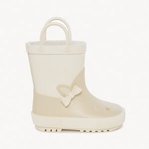 Bottes de pluie ludiques lapin à anses pour bébé fille 
