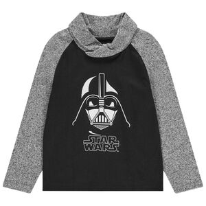 T-shirt manches longues bicolore print Dark Vador 