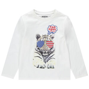 T-shirt manches longues en jersey avec motif fantaisie printé 