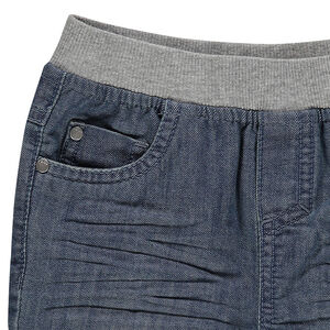 Jeans effet used taille élastiquée  