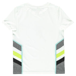Tee-shirt manches courtes avec côtés micro-perforés 