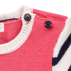 Robe manches longues en tricot avec sequins magiques 