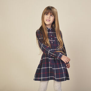 Robe manches longues à carreaux 