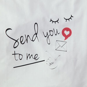 Junior - T-shirt manches longues uni à message printé 