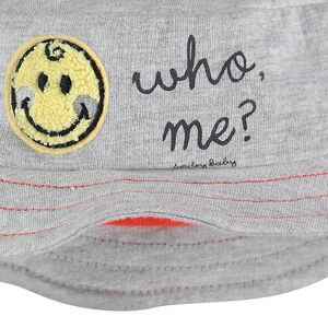 Bob en molleton avec badge en bouclette Smiley 