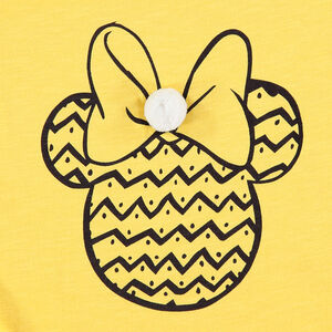 Tee-shirt manches courtes à manches volantées et print Minnie Disney 