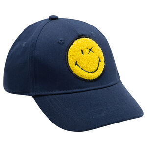 Casquette en twill avec Smiley en bouclette 
