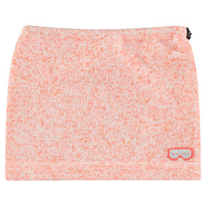 Snood en tricot chiné avec cordons de serrage et masque patché 