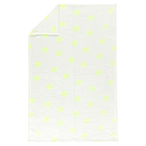 Couverture en sherpa à pois colorés  