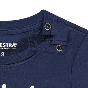 Tee-shirt en coton organique avec print fantaisie 