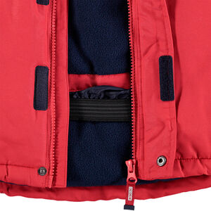 Blouson de ski bicolore doublé polaire avec poches zippées 