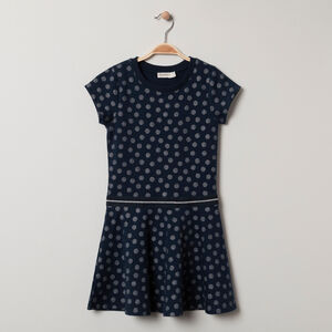 Robe manches courtes imprimée all-over  