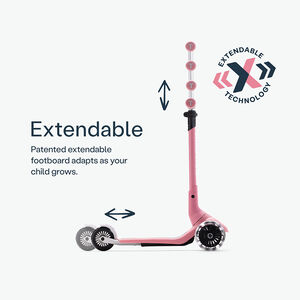 Trottinette 3 roues Xtend Mini+ scooter 2-9ans Rose 