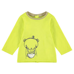 Tee-shirt manches longues en jersey avec ourson printé 