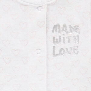 Dors-bien en velours imprimé à message printé 