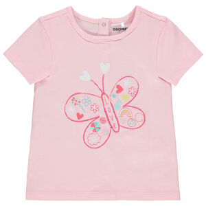 T-shirt manches courtes en coton bio à motif printé 