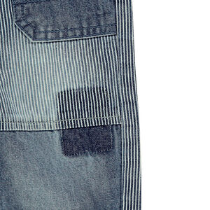 Jeans rayé effet used non doublé  