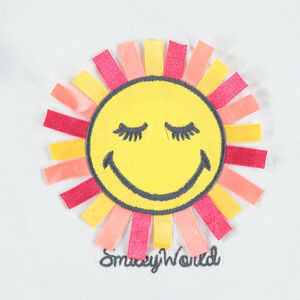 Pyjama en jersey avec soleil en relief et short imprimé Smiley all-over 