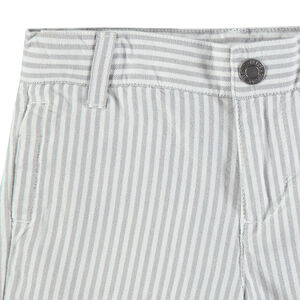 Bermuda à rayures verticales en coton 