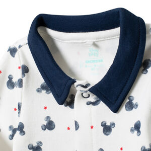 Body manches longues style polo Mickey Disney 