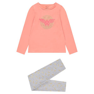 Pyjama en jersey bicolore Warner/Wonder Woman 