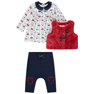 Ensemble 3 pièces à  pois et motifs Minnie Disney 