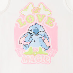 Débardeur print Stitch Disney à paillettes fille 