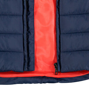 Doudoune sans manches avec inscription printée et 2 poches zippées 