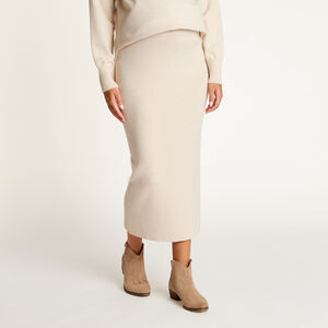 Jupe longue de grossesse en tricot 