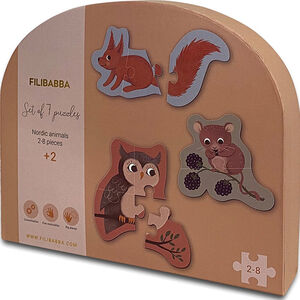 Puzzle set de 7 puzzles  - Animaux Nordiques 3ans+ 