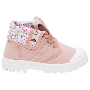 Baskets montantes en toile avec revers liberty 