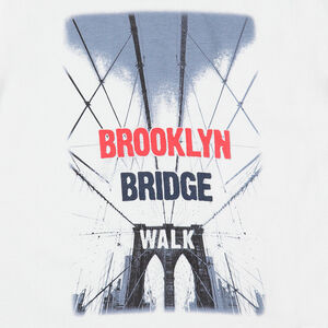 Tee-shirt manches courtes en jersey avec print fantaisie 