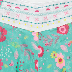 Combinaison courte ample avec fleurs colorées all-over 