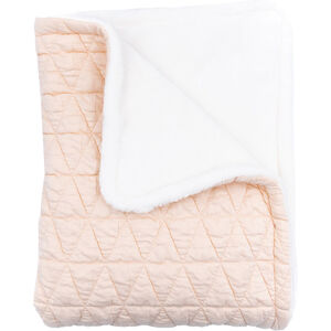 Couverture froissée bambou - Water Peach - 75x100 Cm  