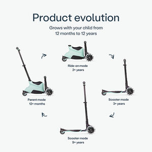 Scooter Xtend Ride On Trottinette 3-en-1 Petrol Green 12m-12ans  